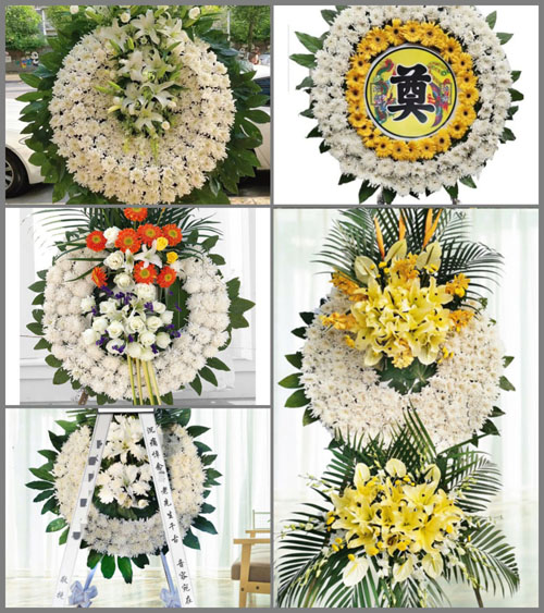 安徽六安市霍邱县高塘镇五里村花圈速递